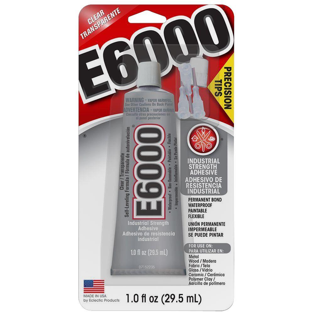 E6000 1 fl. oz. Clear Adhesive with Precision Tips (6Pack)231020