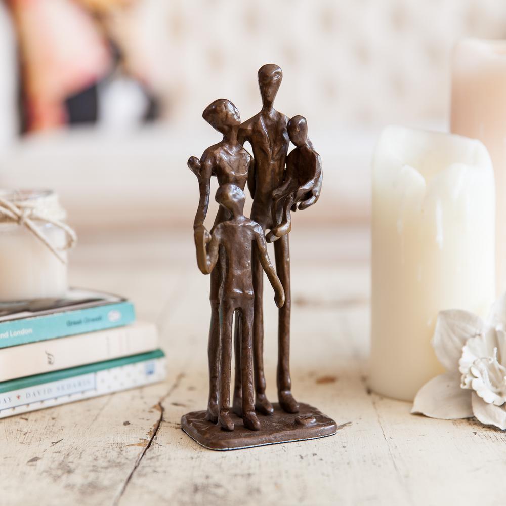 DANYA B Family of Four Bronze SculptureZD1152 The Home Depot