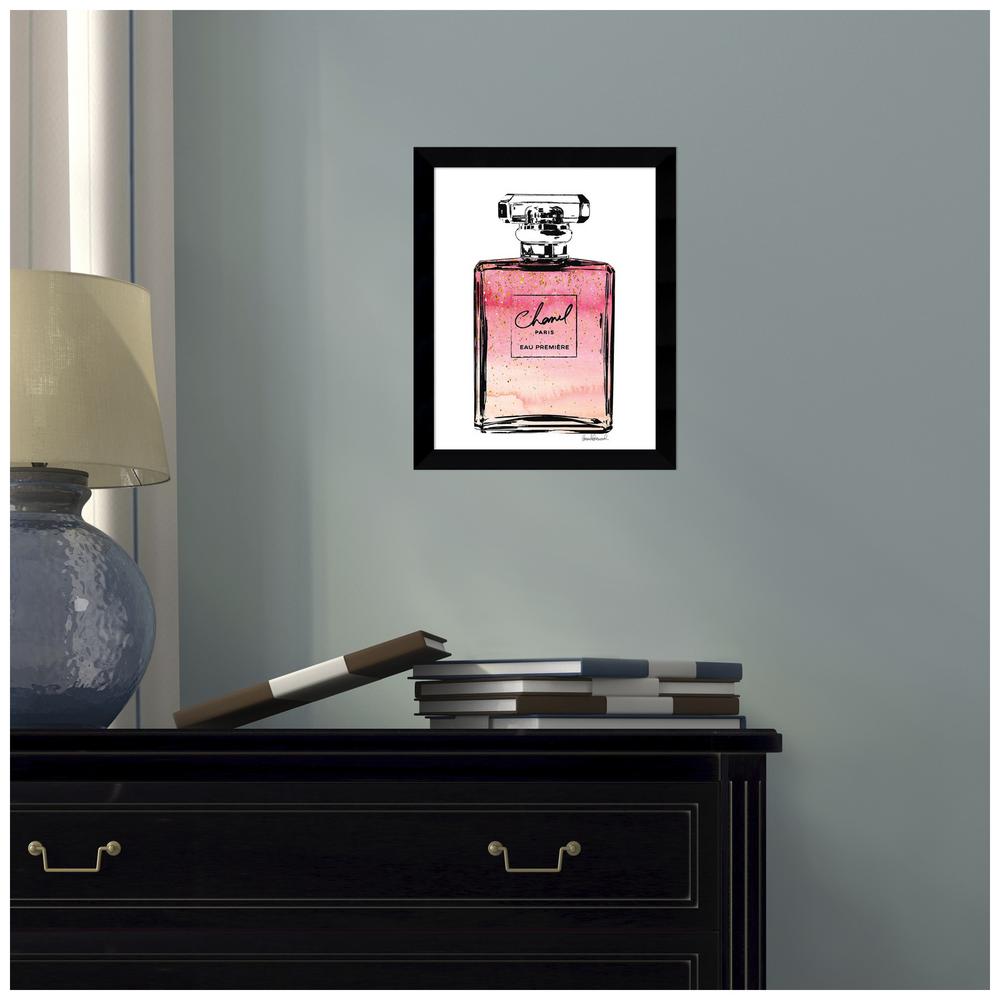 Amanti Art Perfume In Pink Ombre Glitter Chanel By Amanda Greenwood Framed Print Wall Art Dsw4582618 The Home Depot