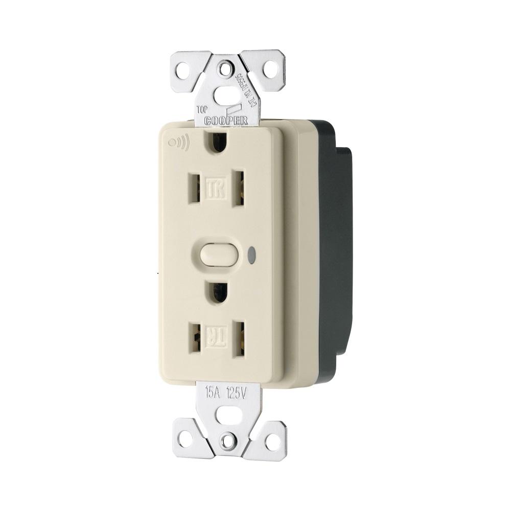 eaton aspire z wave wireless duplex receptacle, desert sand rftr9505eaton aspire z wave wireless duplex receptacle, desert sand