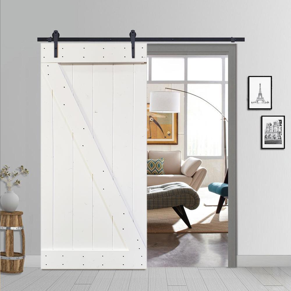 Calhome Z Series 36 In X 84 In White Knotty Pine Wood Interior