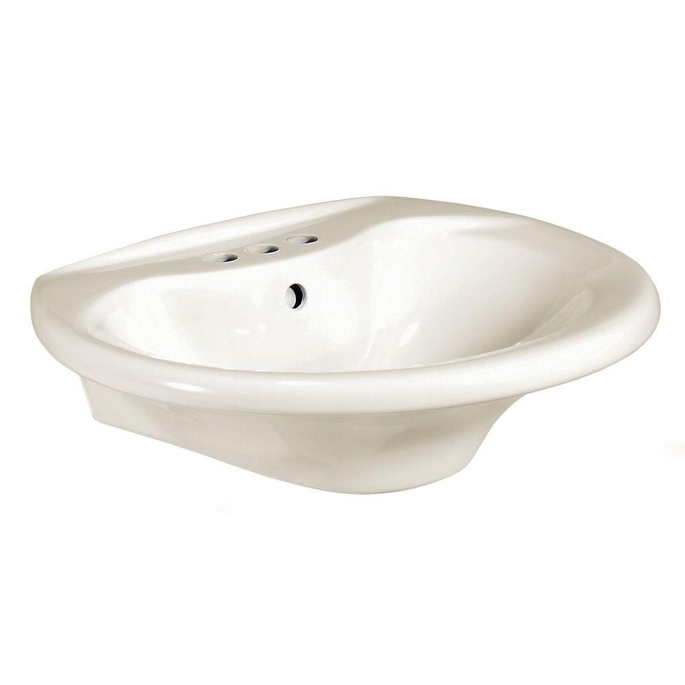 Glacier Bay Shelburne 20 In Pedestal Sink Basin Biscuit F 300 Pedestal Sink Basin In Biscuit