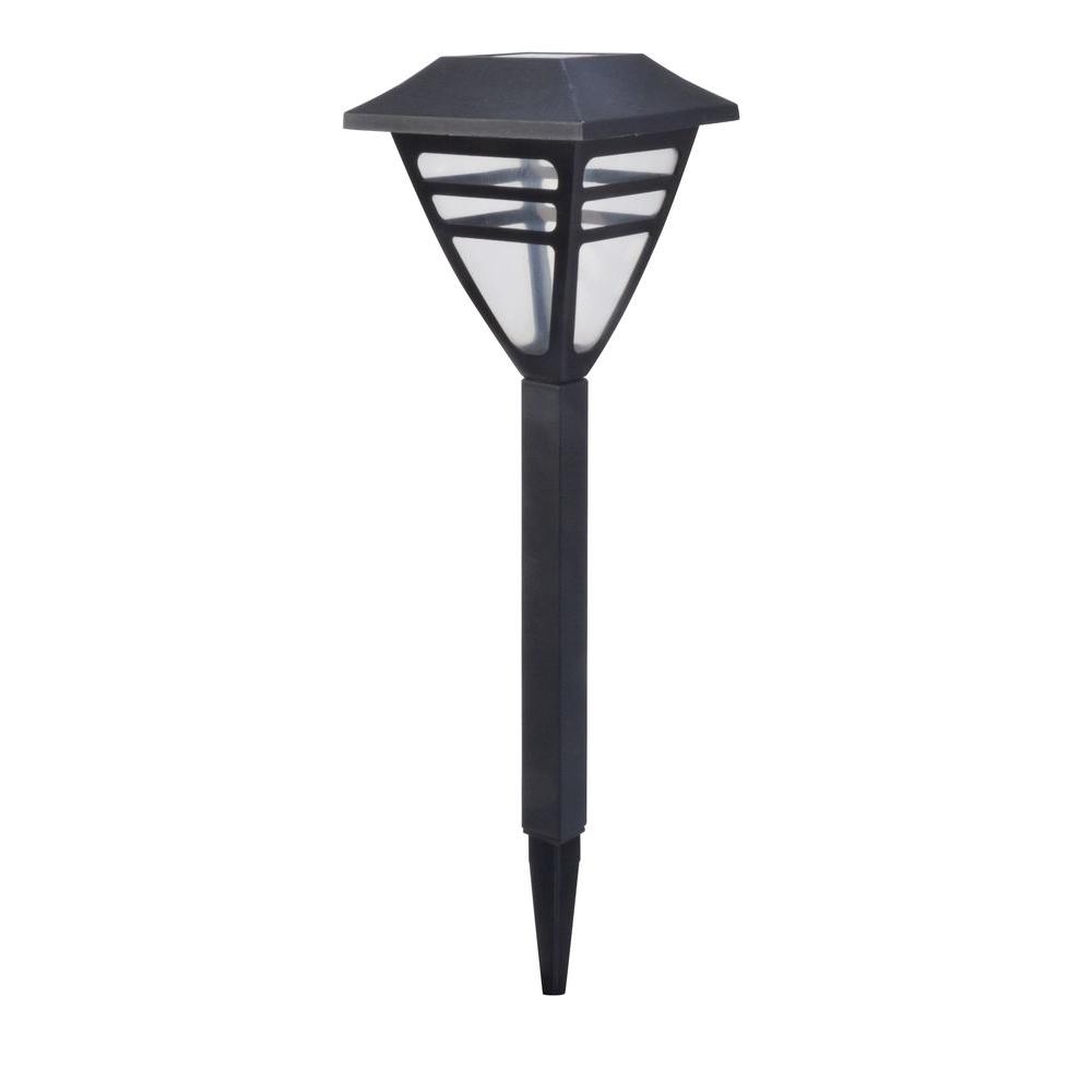 UPC 062964913864 product image for Moonrays Fairview-Style Solar Powered 1.2-Lumen Black Outdoor Integrated LED Lan | upcitemdb.com