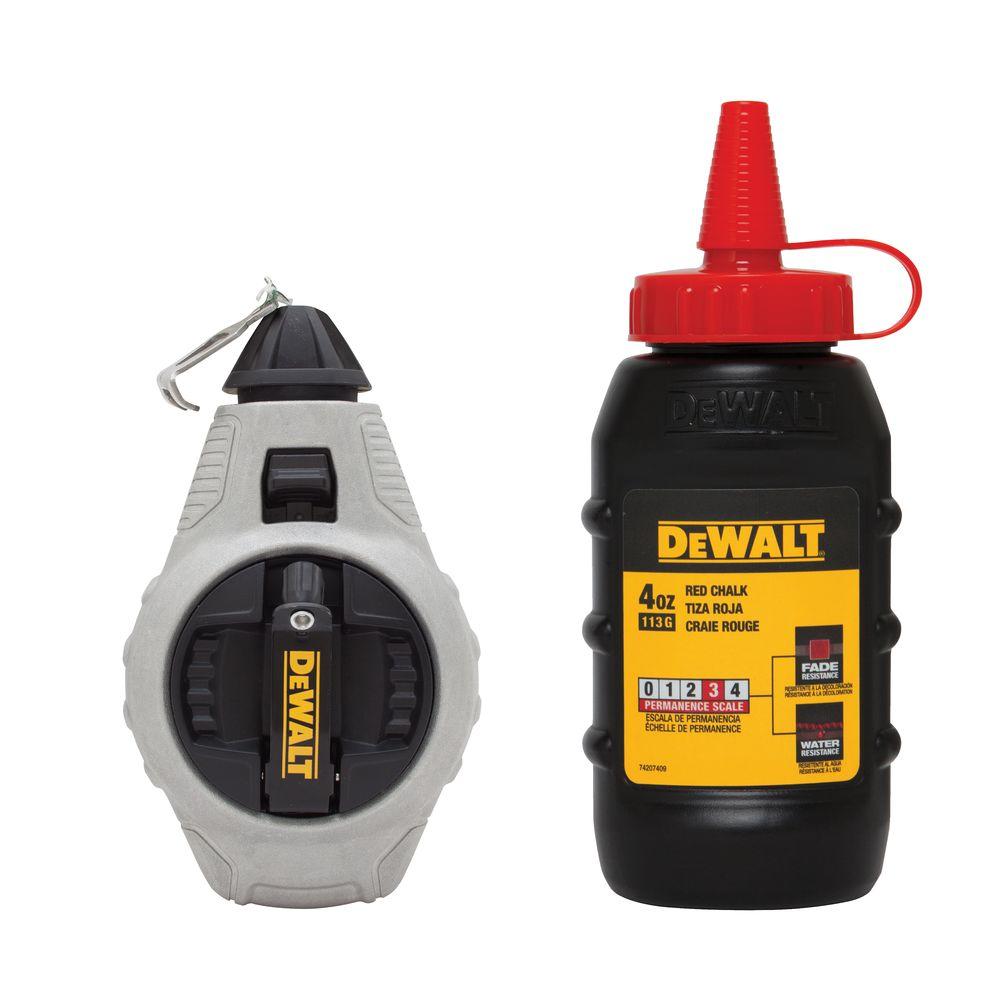 Dewalt 100 ft. Chalk Reel with Red Chalk by DEWALT