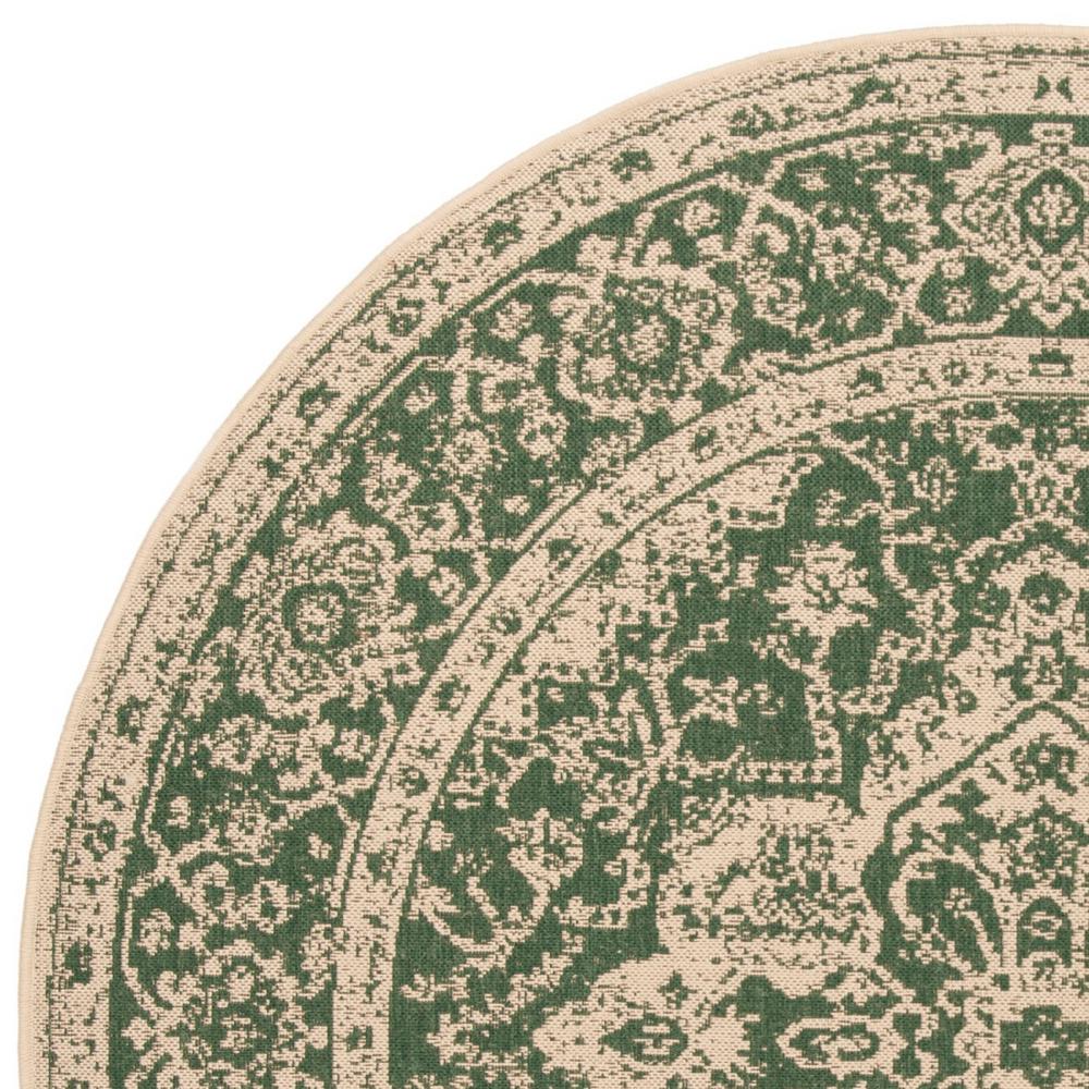 Safavieh Linden Green Cream 6 Ft 7 In X Round Area Safavieh Linden Green Cream 6 Ft 7 In