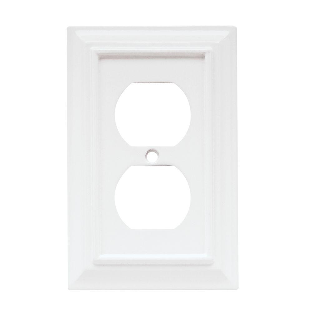 Hampton Bay Architectural Wood Decorative Single Duplex Outlet Cover