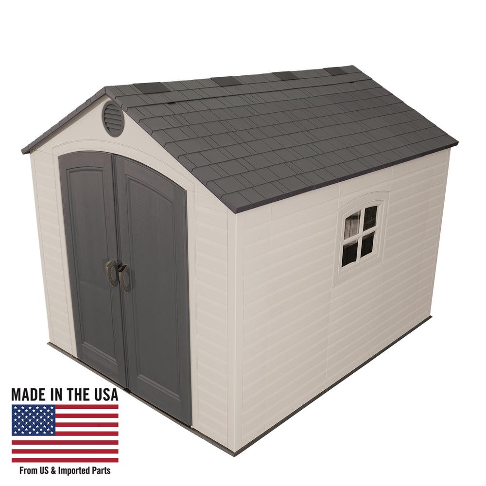 lifetime 8 ft. x 10 ft. outdoor storage shed-6405 - the