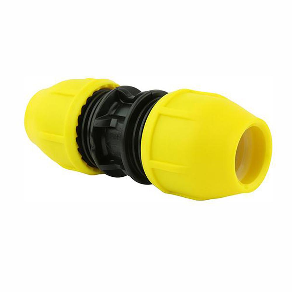 HOMEFLEX 1/2 in. IPS DR 11 Underground Yellow Poly Gas Pipe Coupler18