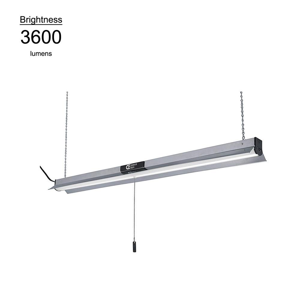 Commercial Electric 4 Ft Bright White Integrated Led Linkable Bright White Integrated Led Linkable Light Pro Garage