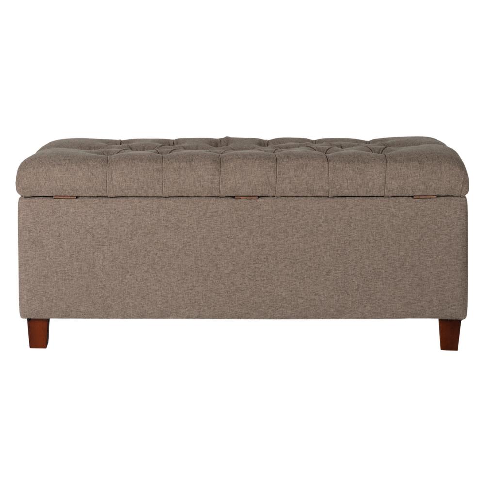 Homepop Brown Tufted Storage Bench K6138 F1386 The Home Depot Brown Tufted Storage Bench K6138 F1386