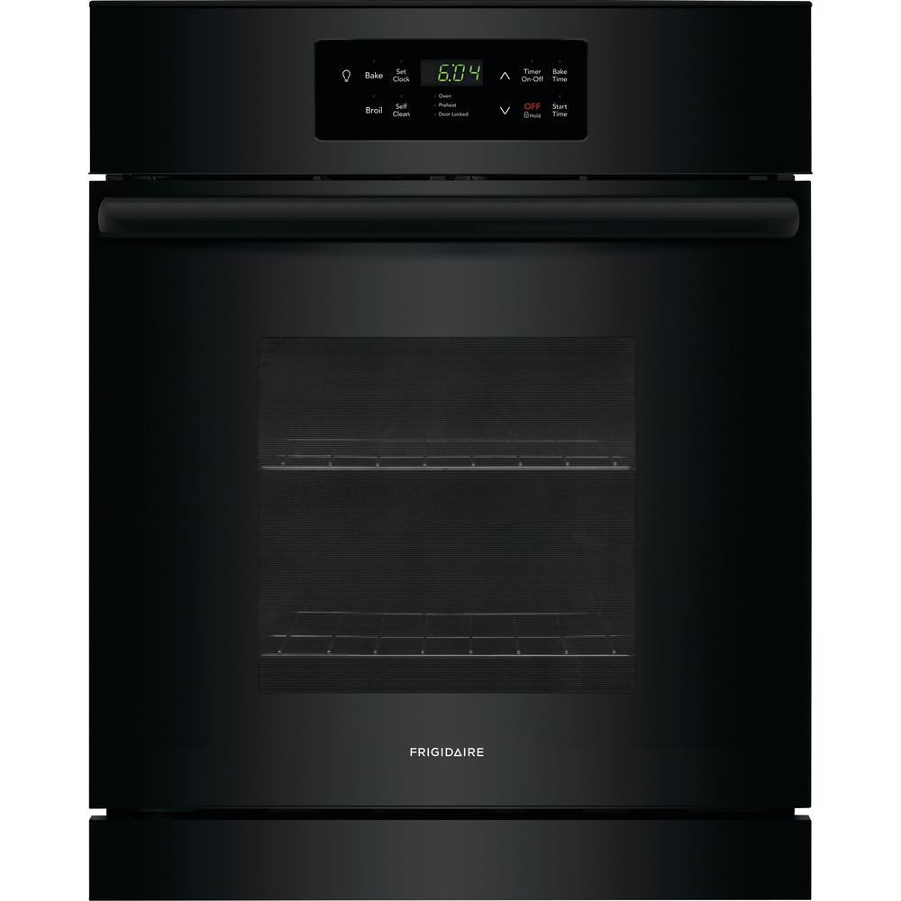 GE 24 in. Single Electric Wall Oven in BlackJRS06BJBB The Home Depot