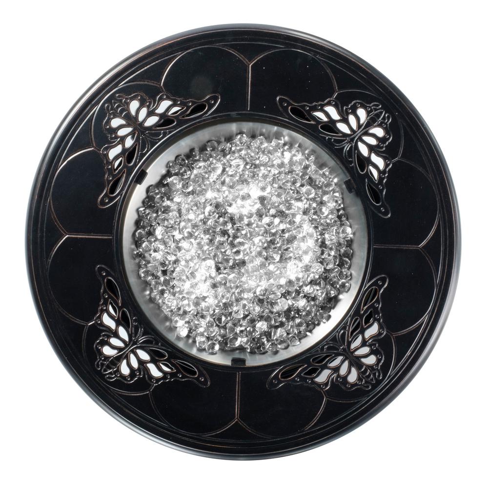 Alfresco Keystone 36 In X 24 In Round Aluminum Match Lit Propane