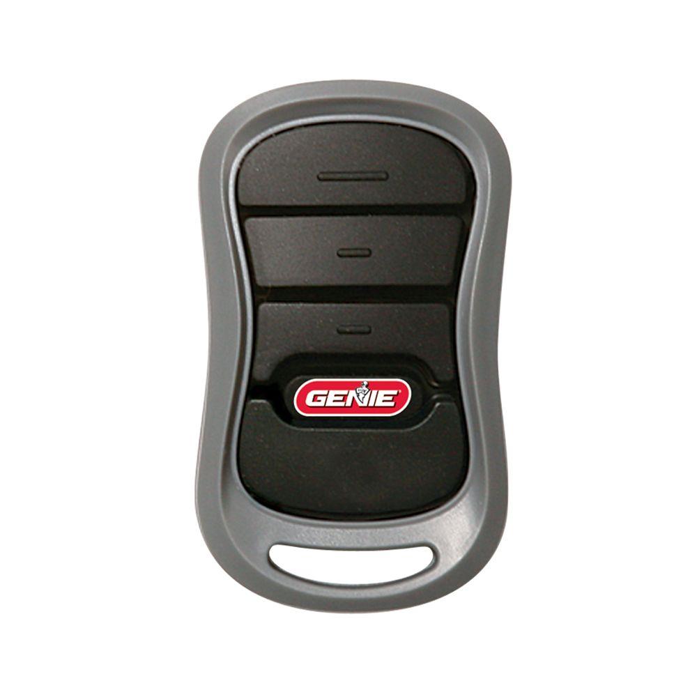 Genie 3 Button Garage Door Opener Remote With Intellicode Technology G3t R The Home Depot