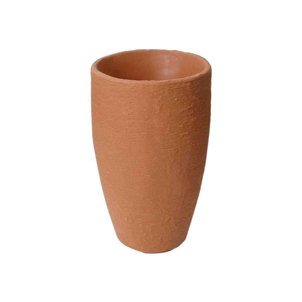 Orange Indoor Outdoor Plant Pots Planters The Home Depot Athena 28 5 In X 17 Terra Cotta Self Watering Plastic Planter