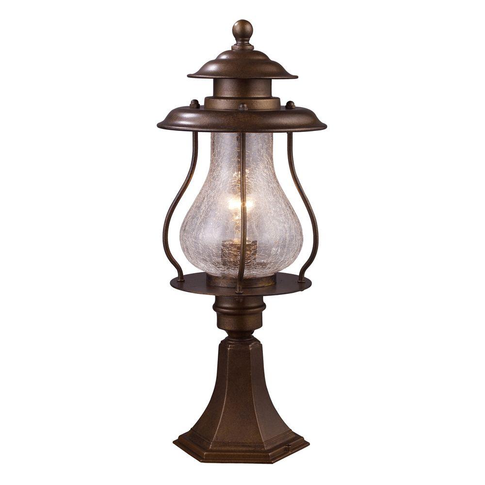 Titan Lighting Wikshire 1 Light Outdoor Coffee Bronze Pier Mount Titan Lighting Wikshire 1 Light Outdoor Coffee Bronze Pier Mount