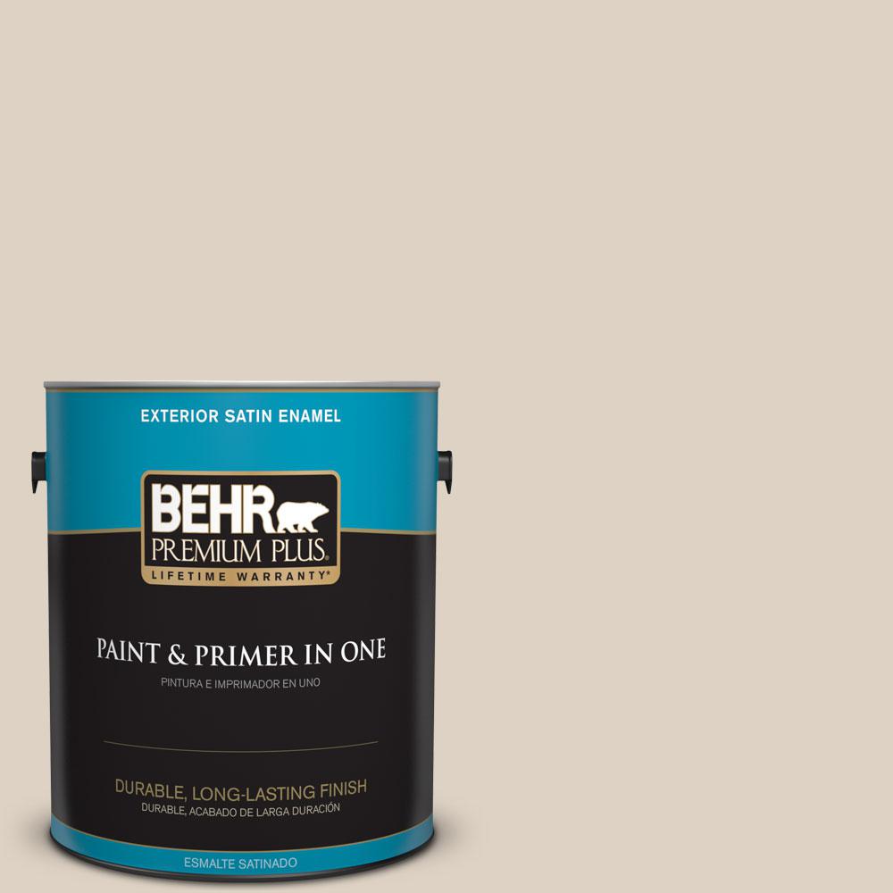 Behr Premium Plus 1 Gal Pwn 42 Parisian Taupe Satin Enamel Behr Premium Plus 1 Gal Pwn 42 Parisian Taupe Satin Enamel Exterior Paint