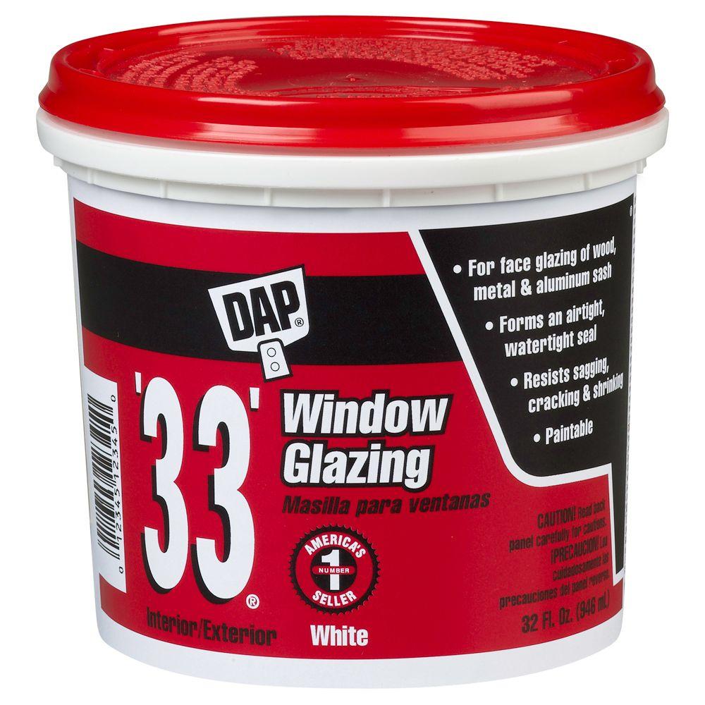 DAP 33 1qt. White Window Glazing12123 The Home Depot