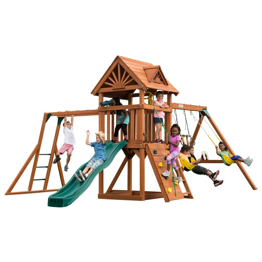 outdoor playset with stairs