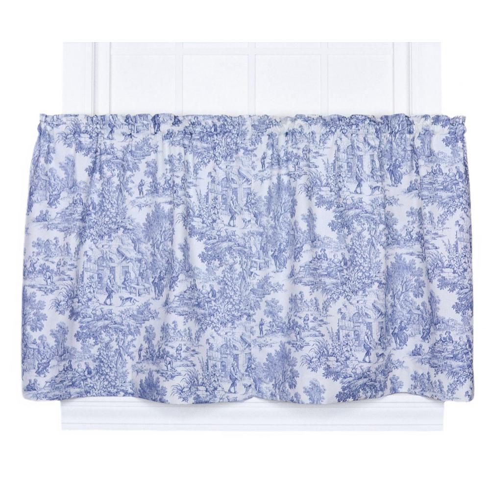 Ellis Curtain Victoria Park Toile 68 In W X 36 In L Blue