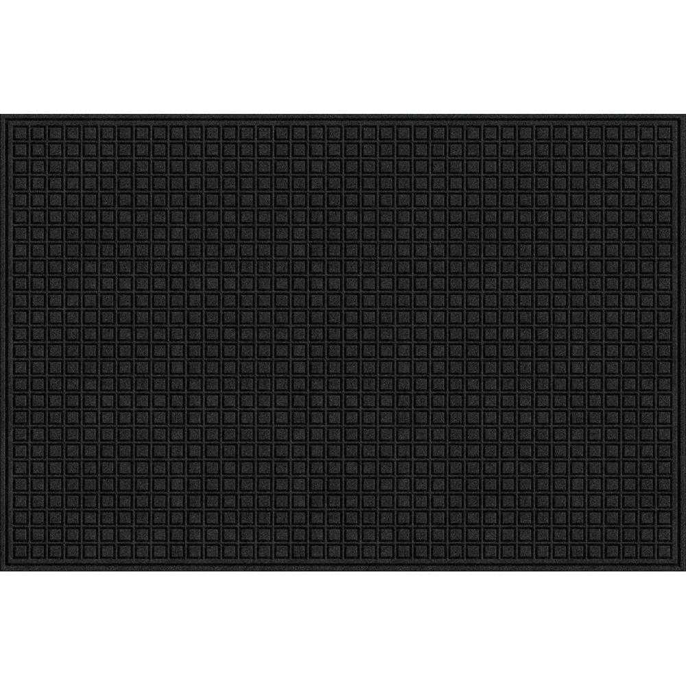 Trafficmaster Black 48 In X 72 Synthetic Fiber And Recycled Rubber Commercial Door Mat 60 885 1907 40000600 The Home Depot Recycled Rubber Commercial Door Mat