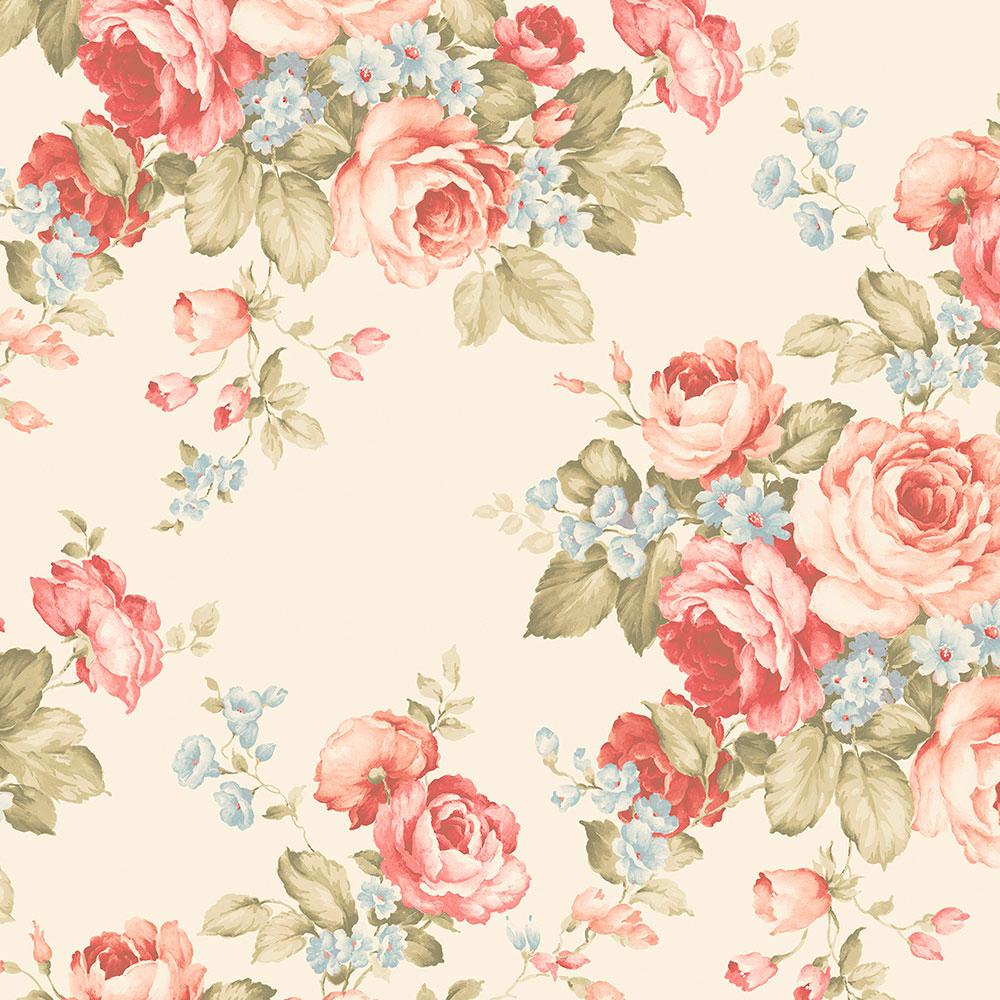 Norwall Grand Floral Wallpaper AB27614 The Home Depot