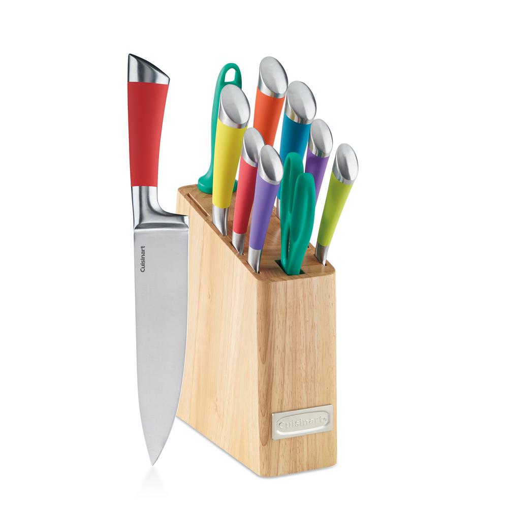 cuisinart-knife-set-11-piece-cutlery-multi-colored-handles-sharp-steel