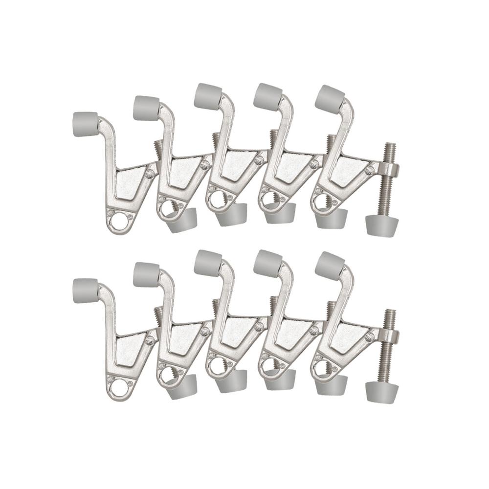 Design House 2 1 4 In X 2 1 8 In Satin Nickel Jumbo Hinge Pin Door Stop Value Pack 10 Per Pack