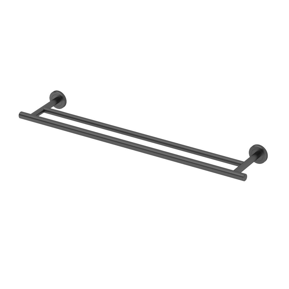 Gatco Latitude II 24 In. Double Towel Bar In Matte Black-4244MX - The ...