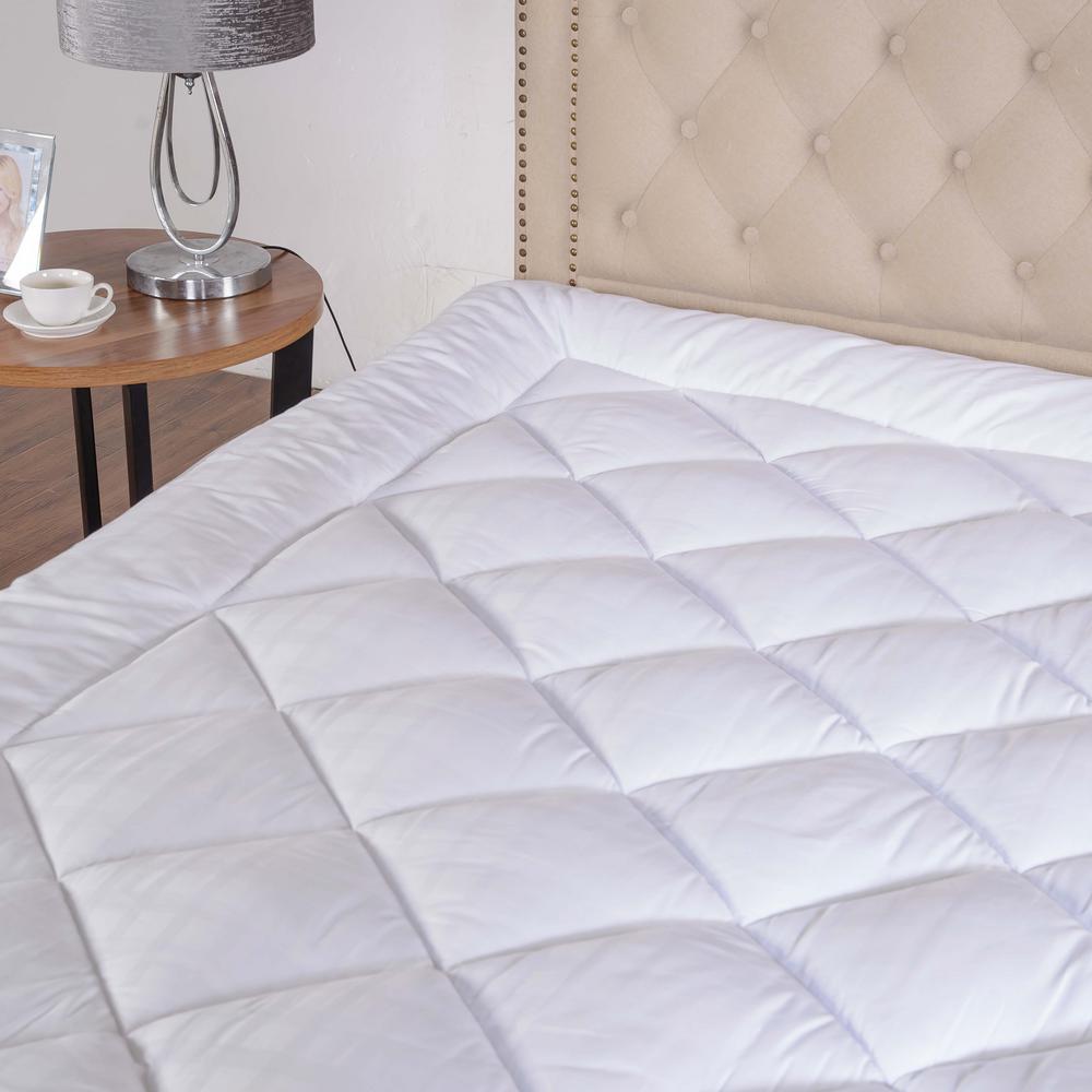 St. James Home Ultra 450 Thread Count Full Mattress Pad in White-P2016