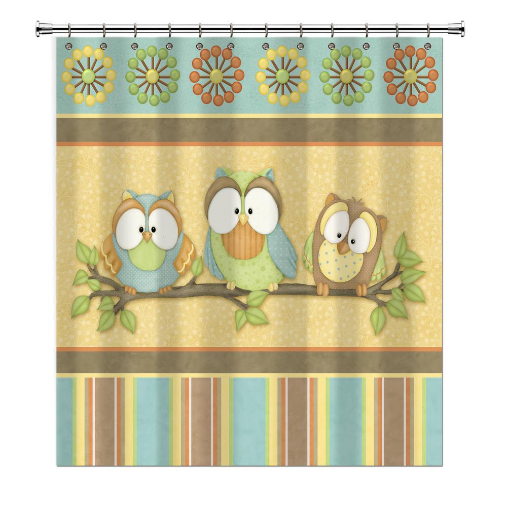 owl shower curtain