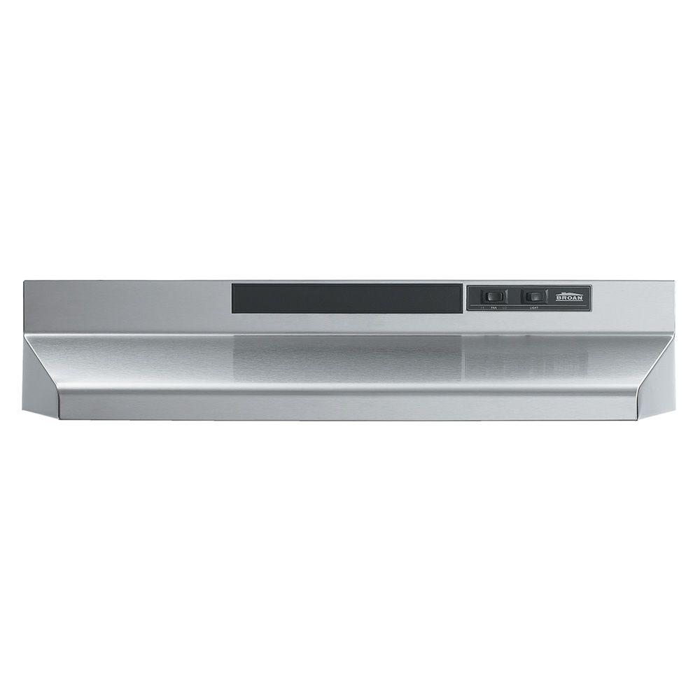 Broan 43000 Series 30 In Convertible Under Cabinet Range Hood With Broan 43000 Series 30 In Convertible Under Cabinet Range Hood With Light Stainless Steel