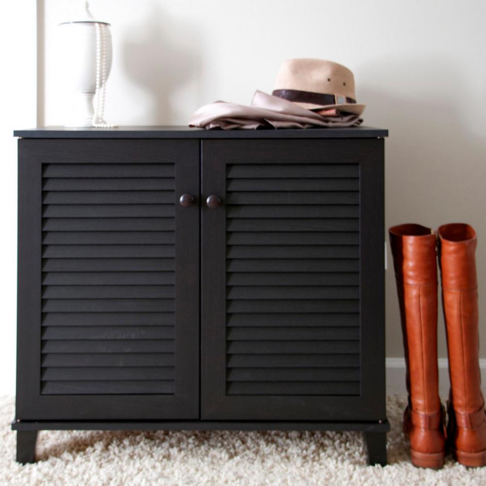 Oriental Furniture Black Lacquer Las Shoe Cabinet Lcq 36sc Bm Coolidge Wood Shoe Storage Cabinet In Dark Brown