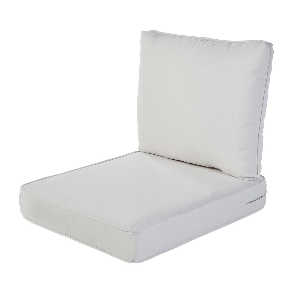 White Outdoor Cushions Patio Furniture The Home Depot