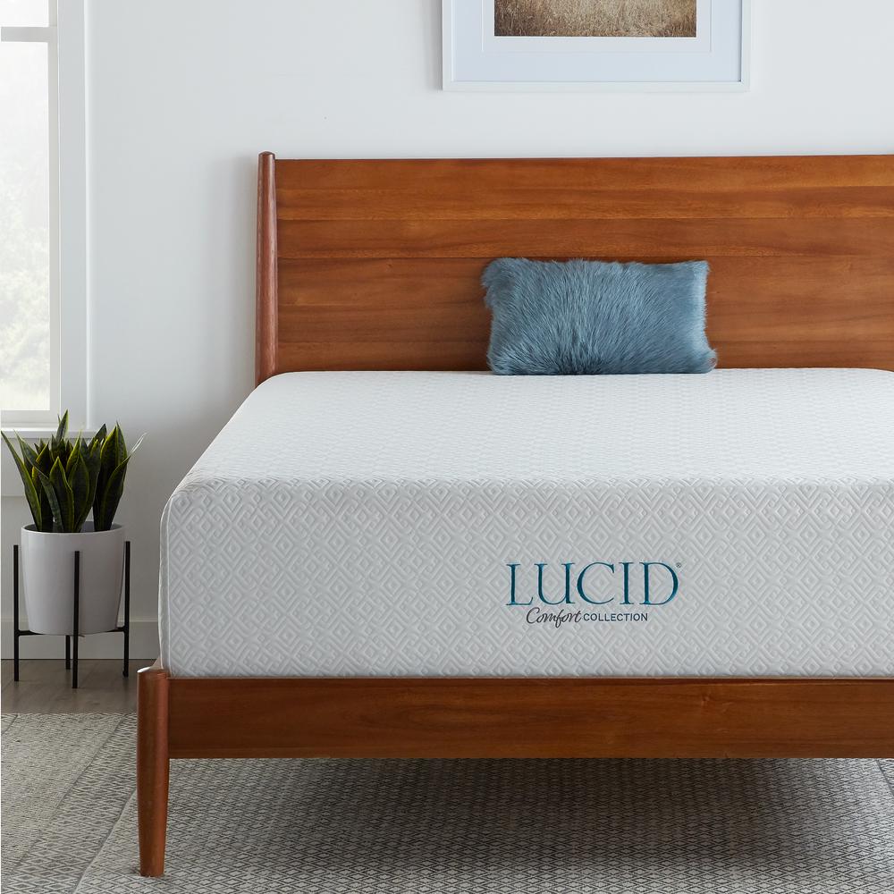 Lucid Comfort Collection Plush 14&#34; Memory Foam Mattress - Queen