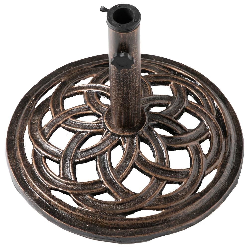 bronze umbrella base