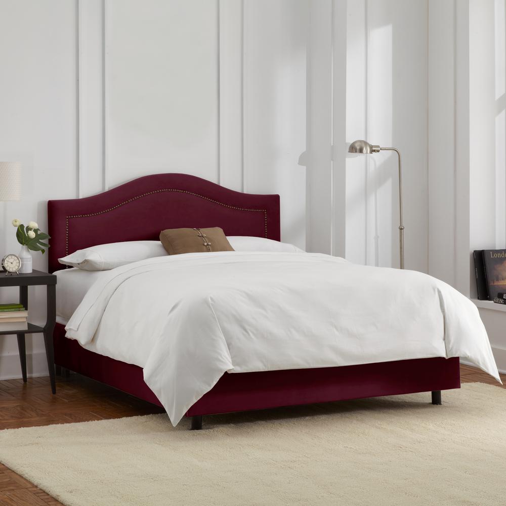 Velvet Berry California King Inset Nail On Bed 904nbbedbrvlvbr Internet 301793829 Velvet Berry California King Inset Nail On Bed