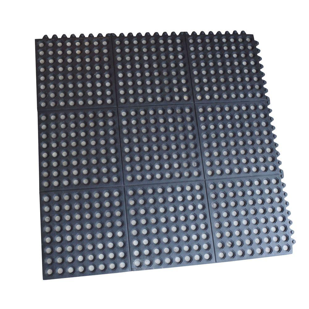 Waterproof Mats Rugs The Home Depot Interlocking Rubber Mats 4 Pack