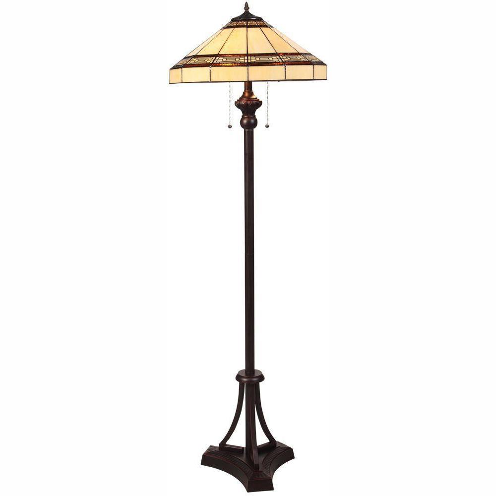 Hampton Bay Addison 60 25 In Oil Rubbed Bronze Floor Lamp With