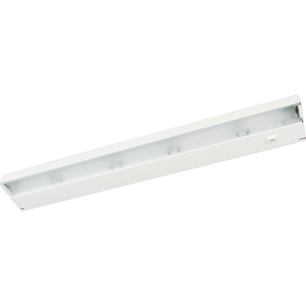 Progress Lighting Under Cabinet Lights The Home Depot Hide A Lite Iii Collection 4 Light White Under Cabinet Fixture
