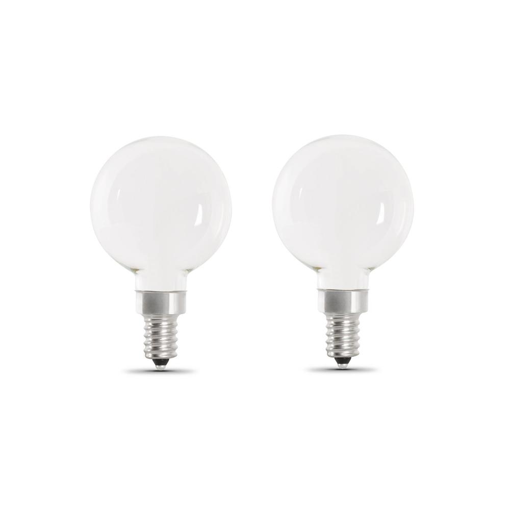 G16 5 Daylight Led Bulbs Light The Home Depot 60 Watt Equivalent G16 5