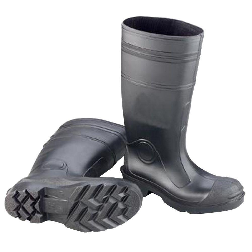 Plain Toe Waterproof Rain Boots 
