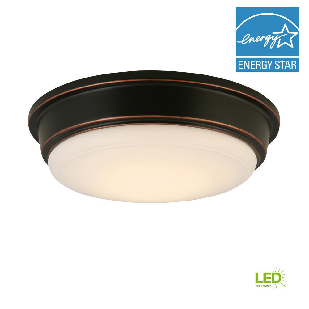 Weather Resistant Industrial Integrated Led Outdoor Lighting Oil Rubbed Bronze Integrated Led Outdoor Flush Mount