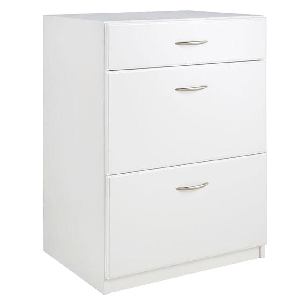 ClosetMaid Dimensions 3Drawer Laminate Base in White12139