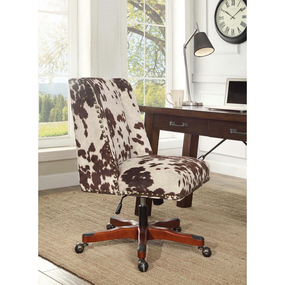 Linon Home Decor Draper Udder Madness Microfiber Office Chair