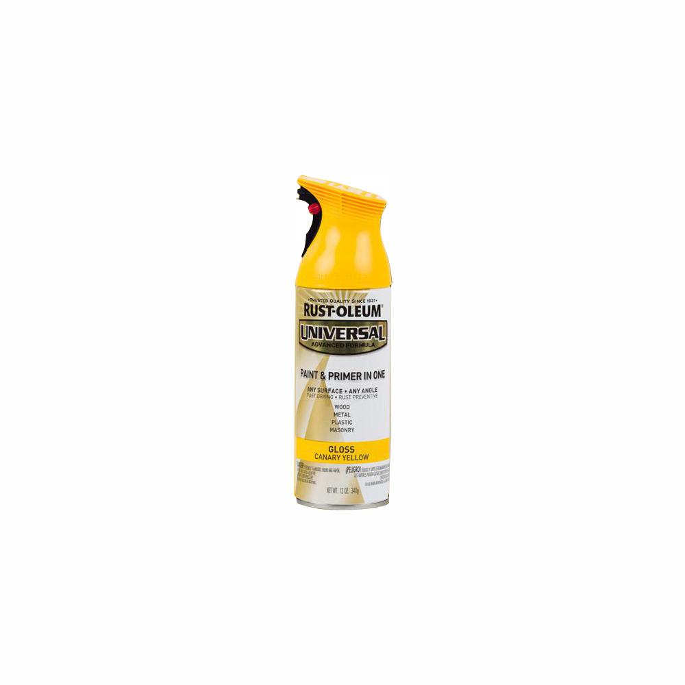 RustOleum Universal 12 oz. All Surface Gloss Canary Yellow Spray Paint