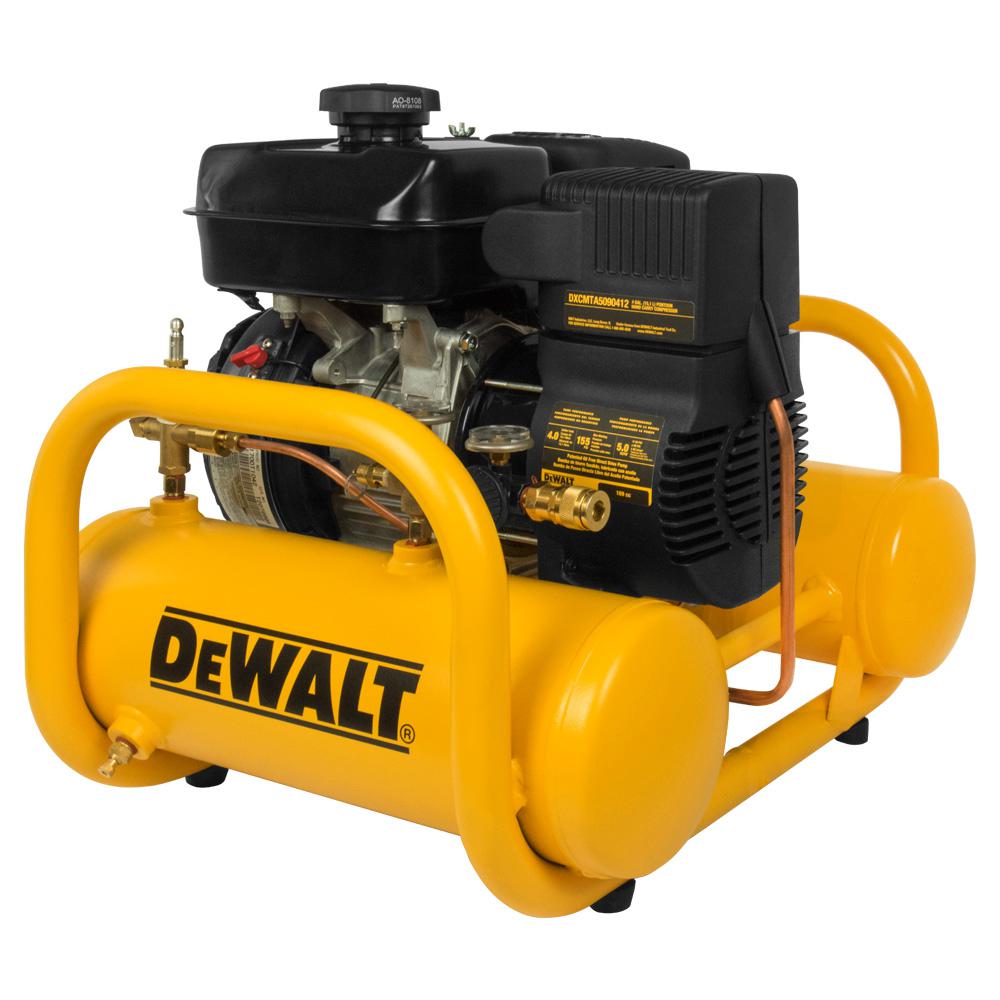 DEWALT 4 Gal. Portable Subaru Gas Powered Oil Free Direct Drive Air