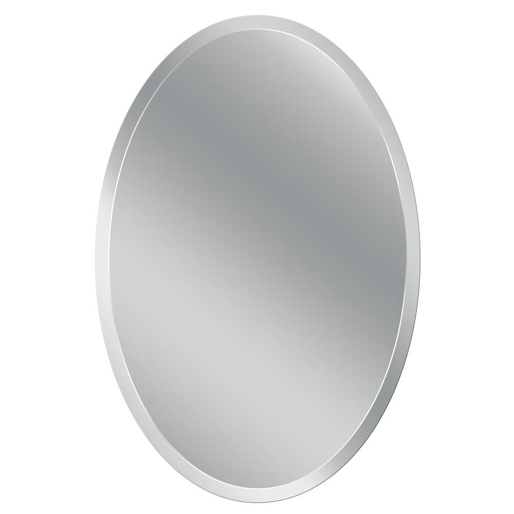Head West 24 in. x 36 in. Frameless Vanity Oval Mirror8639 The Home