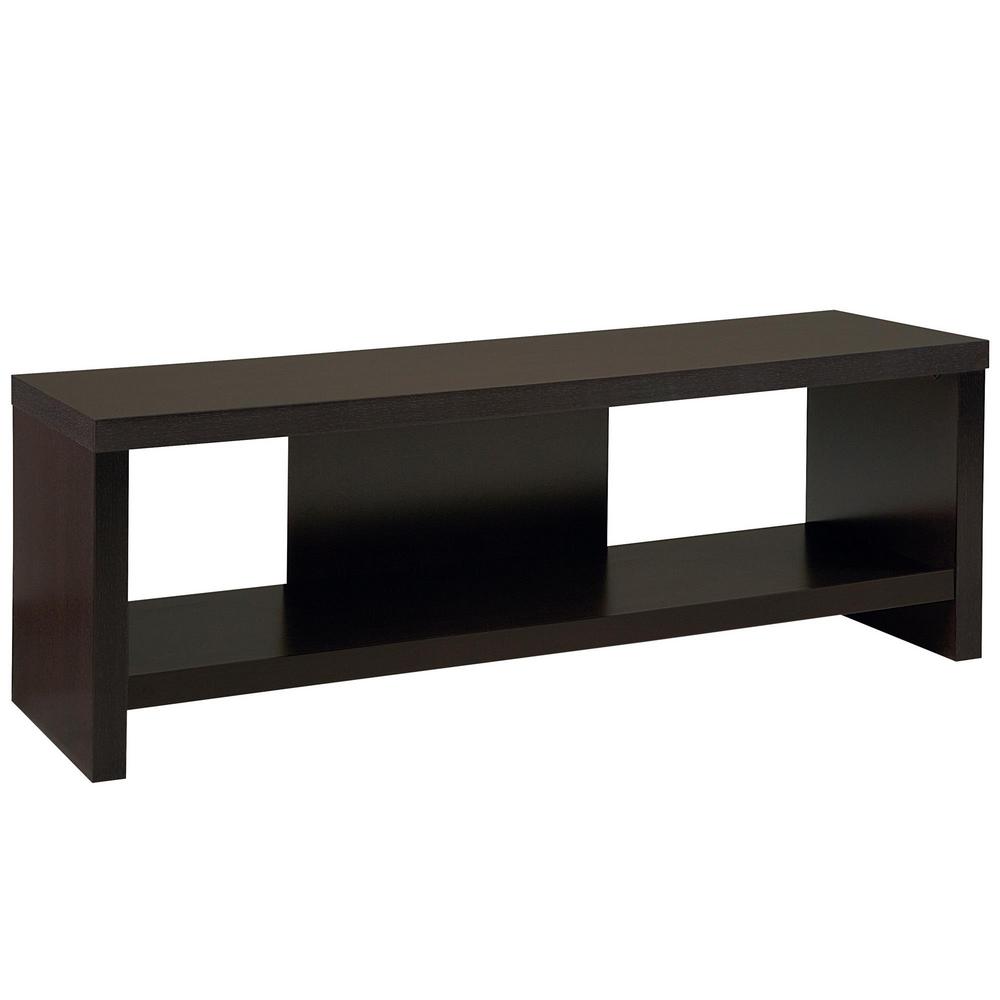 Ameriwood Home Vantage Espresso 60 In Tv Stand Hd18286 The Depot Tv Stand