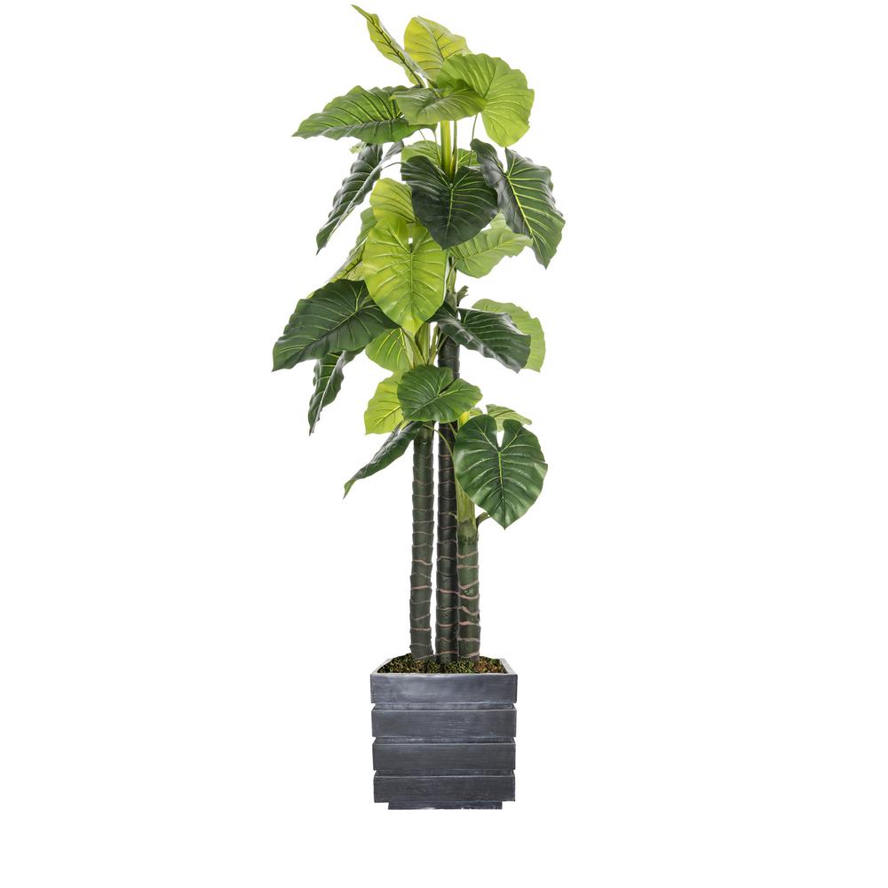 78 In Tall Outdoor Elephant Ear Plant Artificial Indoor Outdoor