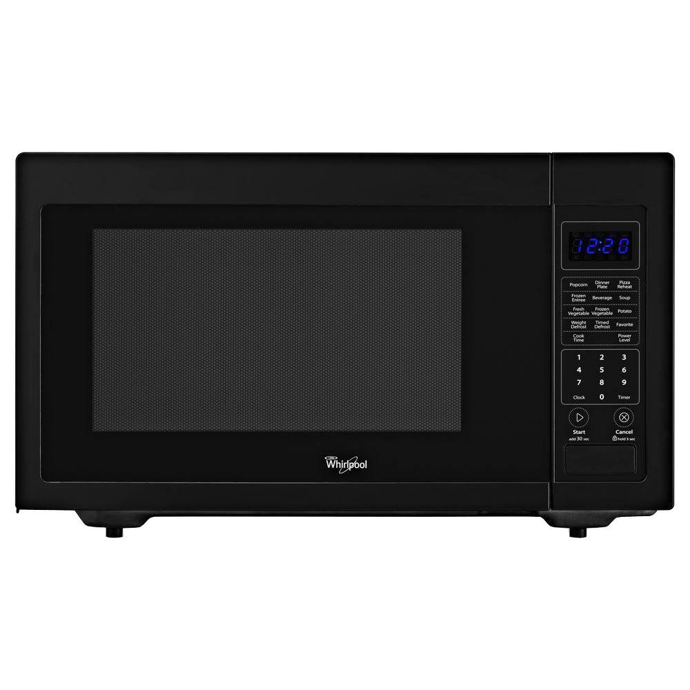 Whirlpool 1 6 Cu Ft Countertop Microwave In Black Built This Microwave Whirlpool
